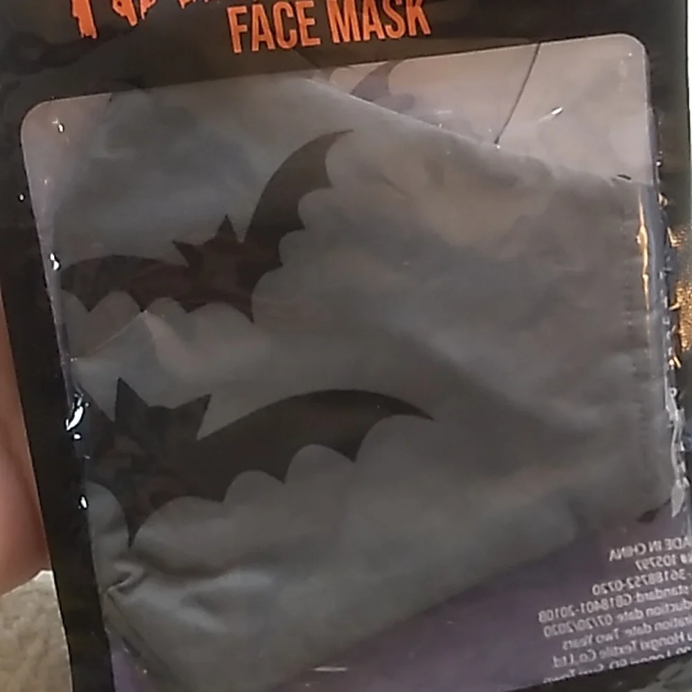 Halloween Mask Black Bats